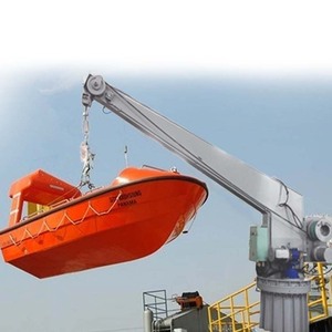 Davit à bras unique orientable SOLAS pour radeau de sauvetage de bateau - Product Image 6
