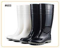Bottes de pluie industrielles économiques en PVC pour homme, hauteur genou, non de sécurité, imperméables, antistatiques, respirantes, lumineuses, pour l'automne