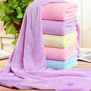 China supplier eco friendly large quick dry recycled microfiber fabric cotton hotel bath towel gift box luxury with embroidery