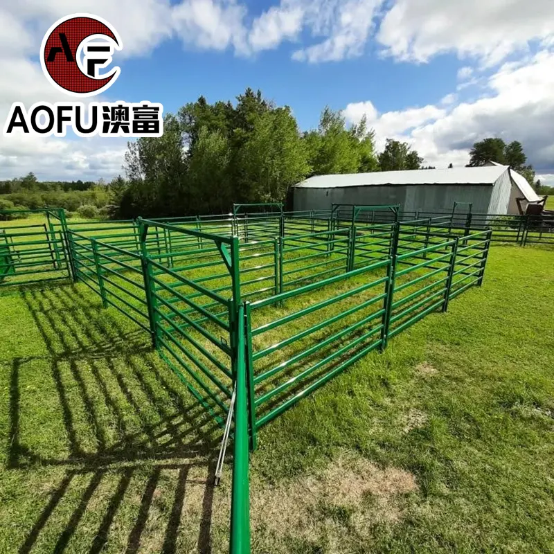 Pannelli di recinzione per allevamento di bovini da cortile per bestiame zincati all'ingrosso pesanti