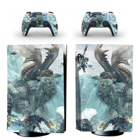 Autocollant de couverture de peau de PVC de vinyle chaud pour la peau de contrôleur de Ps5 pour l'édition de disque de décalcomanies de Console Ps5