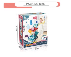 22 Pcs <span class=keywords><strong>Kids</strong></span> Pretend Play Set Game Schoonmaken Winkelwagen Trolley Speelgoed - Product Image 6