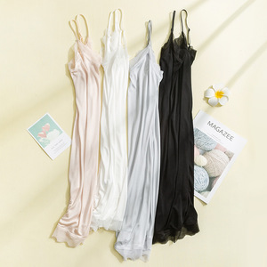 Prezzo di fabbrica pigiama di seta di gelso camicia <span class=keywords><strong>da</strong></span> <span class=keywords><strong>notte</strong></span> camicia <span class=keywords><strong>da</strong></span> <span class=keywords><strong>notte</strong></span> di seta con Design in pizzo Sexy <span class=keywords><strong>da</strong></span> donna - Product Image 3