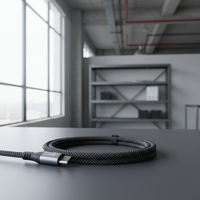 Cable USB C a USB C con Chip E-Marker de 240W, Cable Trenzado de Nailon con Carga Ultra Rápida de 48V/5A para MacBook Pro, OEM/ODM de Fábrica