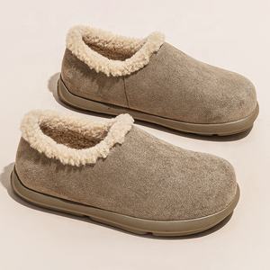Zapatos Boken para Mujer, Nueva Colección Invierno 2026, con Tacón Bajo, Diseño de Lazo, Estilo Slip-on, Felpa, para Parejas - Product Image 5