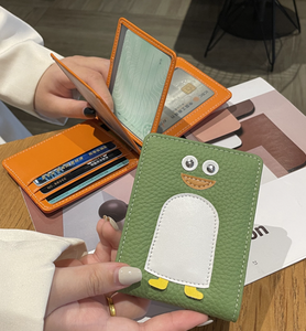 Nouveauté Porte-cartes de crédit mignon en forme de pingouin pour filles, porte-cartes multi-fentes pour femmes - Product Image 5