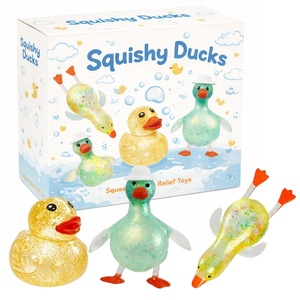 Juguete Blandito de Animales Needoh, Paquete de 4, Blandito de Animales de Cristal de Ascenso Lento, Juguete Antiestrés Relleno de Purpurina para Niños - Product Image 3