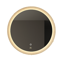 Miroir de courtoisie à LED au design moderne de l'usine professionnelle avec contrôle tactile réglable Fonction illuminée de style salle de bain amélioré