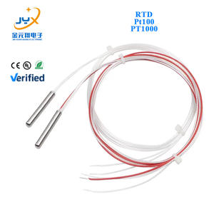 Support OEM & ODM personnalisable Capteurs de température RTD <span class=keywords><strong>4</strong></span>*30mm classe B PT1000 & <span class=keywords><strong>PT100</strong></span> Tube Design-Câble 0C + 400C 1-5M - Product Image 1