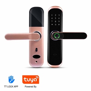 Cerradura Inteligente para Puerta con Huella Dactilar y Contraseña, Biométrica, con App Tuya, Teclado y Pantalla Táctil - Product Image 2
