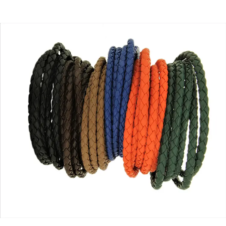 Braceletes Accessories Braided Soft Genuine Leather Cord