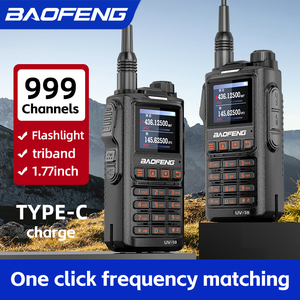 Baofeng BF UV18L talkie-walkie extérieur 10 <span class=keywords><strong>km</strong></span> longue portée Radio jambon Type C charge UHF VHF fréquence sans fil jambon Radio bidirectionnelle - Product Image 2