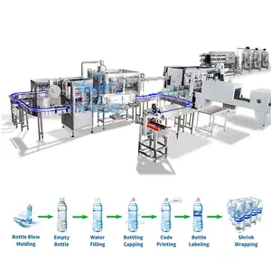 Automatic pure water bottling filling plant complete production line equipment
