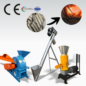 Chaîne de production de granulés de biomasse à haut rendement 55 kW, certifiée CE et ISO, capacité de production 500-1000 kg/h pour bois, paille, herbe, balles de riz, coton - Product Image 3
