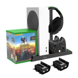 Support de charge pour <span class=keywords><strong>xbox</strong></span> série S Console refroidisseur Station de ventilateur pour <span class=keywords><strong>xbox</strong></span> X Gamepad double chargeur de batterie avec support de casque - Product Image 3