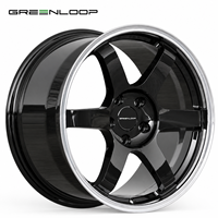 Jantes en alliage forgé GREENLOOP Racing Sports Racing Car Te37 5x114.3 18-22 pouces finition noir mat état neuf ET pour GTR