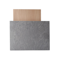 Panneau de contreplaqué de menuiserie à double texture en bois gris, structure stable, pour la rénovation commerciale, les postes de travail de bureau, l'usage résidentiel