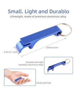 Biểu Tượng Tia Laser Tùy Chỉnh Mở Chai Keychain Đầy Màu Sắc Kim Loại Nhôm Hợp Kim Bia Mở Chai Vòng Chìa Khóa - Product Image 6