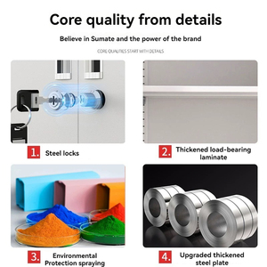 Kích Thước Tùy Chỉnh Câu Lạc Bộ Lưu Trữ Duy Nhất 1 <span class=keywords><strong>2</strong></span> 3 <span class=keywords><strong>4</strong></span> 5 Cửa Tủ Key Khóa Chống Ẩm Thép <span class=keywords><strong>Locker</strong></span> - Product Image 6