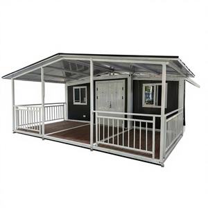 Casa Contenedor Modular Prefabricada Plegable de Acero de 20 y 40 pies, Tipo Cápsula Espacial Pequeña, con Bar Exterior y Interior - Product Image 1