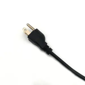 American Standard Electric Wire Extension Cable 110V 18 AWG 3 Pin Male Plug To Female Power Cord