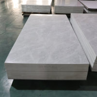 Panneau PVC Effet Marbre Brillant Anti-Moisissure Étanche pour Cuisine, Salle de Bain et Décoration Murale Intérieure