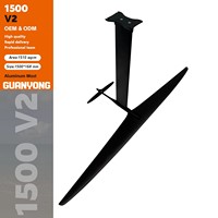 Aile hydrofoil GY 1700V2, GY 1500V2 Fireball 1750 AXIS ULTRA Pro avec mât en carbone pour pumping, windfoil et sports nautiques