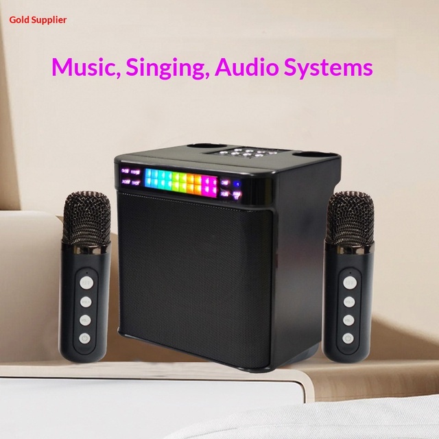 bluetooth Speaker Bass High Quality Loud 10w Wireless Karaoke bluetooth Speaker with Microphone Mini Portable Speaker with Mic
