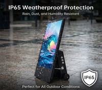 Kiosque d'affichage numérique portable pour extérieur, certifié IP65, compatible SDK, avec écran LCD, pour centres commerciaux et promotions d'événements de vente au détail