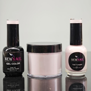 Kit 3 en 1 HEMA Free Vegan Semi Permanent Gel Match Acrylic Dip Powder y Polish Color Set profesionales para <span class=keywords><strong>uñas</strong></span> - Product Image 2