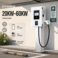 Chargeur EV CCS2 GBT Chademo DC 15 kW 20 kW 40 kW 60 kW, station de recharge EV commerciale avec application, POS et RFID