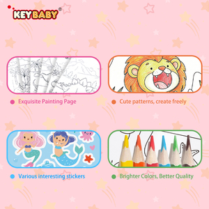Carnets de coloriage simples pour enfants, personnages mignons DIY, en papier artistique non relié, avec pigments, pour la vente en magasin - Édition 2026 - Product Image 3