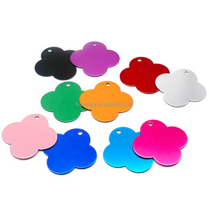 Cá Nhân Bốn Lá Cỏ Ba Lá Pet ID Tag Tùy Chỉnh Con Chó Mèo Thẻ Nhỏ Lớn Vật Nuôi Bằng Đồng Sắt Khắc Tên Anime Theo Chủ Đề Vật Nuôi Quà Tặng - Product Image 6