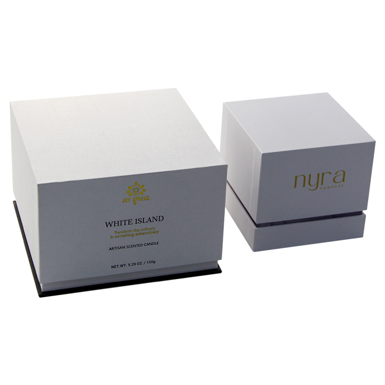 custom logo kraft paper candle gift card folding candle packaging boxes luxury gift box for candles