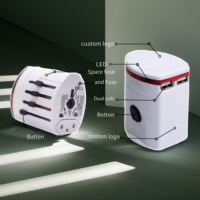 Articles les plus vendus Adaptateur secteur multi-voyage Usb Adaptateur de voyage universel mondial avec chargeur Usb Adaptateur de voyage universel