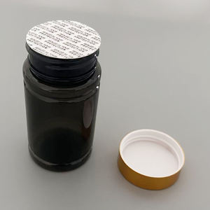 高品質120mlブラックペット医学ヘルスケア空の高級カプセルマットプラスチックボトルピル健康製品用 - Product Image 5