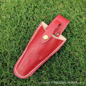Funda de Cuero Jisen para Tijeras de Podar, 21x8.8 cm, Roja, con Forro de Piel, para Tijeras de Podar de Frutas - Product Image 2