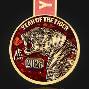 ยิมนาสติกดีไซน์เหรียญรางวัลระดับโกลด์สุดหรูพร้อมแผ่นใส่เปล่าสำหรับกีฬาแข่งรถจักรยานยนต์ - Product Image 1