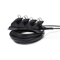 Caja Terminal de Servicio Multipuerto de Fibra Óptica de 2/4/6/8 MST con Cables de Bajada SST para FTTH/FTTA