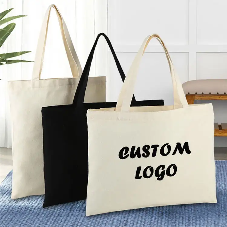 Bolso de lona plegable reutilizable con logotipo personalizado, de lujo, ecológico, para compras