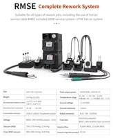 Station de Retravail à Air Chaud de Précision JTSE pour Réparation d'Outils de Soudage SMD, Équipement Original d'Usine JBC, Garantie 1 An, 150-450°C, 700W