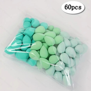 <span class=keywords><strong>Mini</strong></span> éponges de maquillage en forme de goutte d'eau, coupe oblique, lavables, 60 pièces en sachet, pour poudre - Product Image 4
