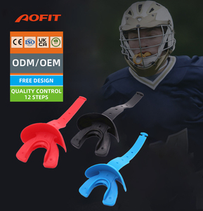 Aofit Football Américain Rugby Lip Cover Gum Protection Protège-dents avec Sangle Embouchure - Product Image 1