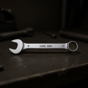 Llave combinada Usag de 17 mm métrica con extremo abierto y extremo cerrado para reparación mecánica - Product Image 3