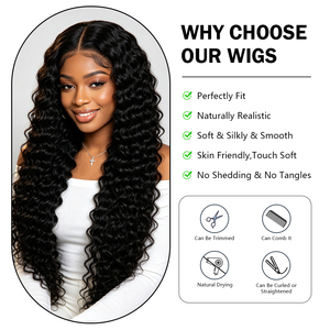 Extensions de Cheveux Humains Remy 100% Naturels Ondulés Profonds, 10-28 Pouces, Couleur Naturelle, Tissage de Cheveux Vierges, Peut Être Décoloré - Product Image 2