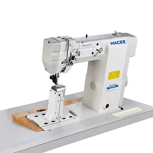 MC 9910D, máquina de coser de rodillos de cama de poste de una sola aguja industrial resistente de accionamiento directo para zapatos