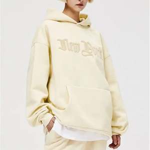 Sweat à capuche de rue unisexe 100% coton personnalisé surdimensionné 3D gaufré bouffée imprimé tricoté quantité minimale de commande bas anti-rétrécissement pour hommes - Product Image 6