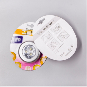 Stick Touch Lamp 3LED Battery Powered <b>Surface</b> <b>Mounted</b> Night <b>Light</b> Cabinet Interior Ambient <b>Light</b> - Product Image 1