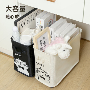 Oxford Cloth Storage <b>Basket</b> Rectangle Foldable Neatening Storage With Wheels Extra <b>Large</b> Capacity - Product Image 1
