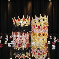 Couronne de cristal baroque mini style bouquet, la plus vendue, pour décorations de gâteaux, diadème de mariée pour la fête des mères et la Saint-Valentin